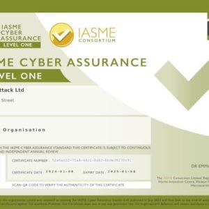 IASME Cyber Assurance Level One